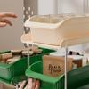 Dopamina Prateleira de Armazenamento Móvel Multifuncional para Cozinha Gaveta de Armazenamento de Grande Capacidade Tipo Gaveta Prateleira de Armazenamento de Temperos Destacável