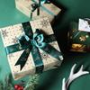 Papel de embrulho de Natal dourando papel kraft jardim de infância presente de shopping center presente ins vento artesanal decoração DIY atacado