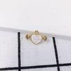 Accesorios de joyería DIY, chapado de aleación, colgante de perla con incrustaciones de amor, oso de caramelo, estrellas y luna, joyería