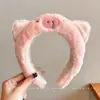 Diadema para lavarse la cara, banda para el cabello para maquillaje y mascarillas faciales, diseño antideslizante, diadema de dibujos animados, accesorio para la cabeza elegante y lindo