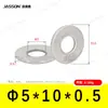Arandelas Planas de Acero Inoxidable 304 M1.6~M7 Estándar Alemán Din125 Venta Directa de Fábrica en Stock Arandelas Planas Antióxido