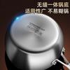 Cacerola de Nieve estilo Japonés Acero Inoxidable 316 Olla para Leche Olla para Complemento Alimenticio para Bebé Doméstica Sin Recubrimiento Antiadherente para Cocinar Fideos Olla Pequeña Olla para Sopa