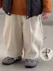 Chaleco de algodón a cuadros retro, de corte holgado, con cuello alto, acolchado para abrigar, una prenda exterior versátil de invierno para niños pequeños