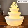 Fuente de Agua de Bola de Cristal con Bolas Giratorias, Adorno de Agua Corriente, Fuente de Agua Circulante Pequeña, Regalo de Inauguración de Lujo Ligero