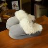 Zapatos de Felpa con Forro de Lana Ant Love Otoño e Invierno Estilo Nuevo Cálidos, Cómodos, Suaves de Látex para Uso Casual en Interiores y Exteriores Pantuflas de Algodón