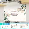 Flor de Dibujos Animados Adhesivo Estático Cocina Anti-Humo Aceite Autoadhesivo Estufa Retardante de Llama Resistente a Altas Temperaturas Impermeable Ignífugo Pegatina Engrosada