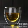Taza de Agua Transparente de Doble Capa sin Asa Taza de Café Aislamiento Térmico Taza para Beber en Casa Taza para Beber Taza de Leche