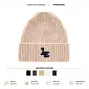 Gorro de Punto Estilo Coreano Otoño Invierno Etiqueta en Inglés Gorro de Lana Versátil para Mujer Circunferencia de Cabeza Grande Protección para los Oídos Gorro para Clima Frío Gorro de Tejer Hace que la Cara Parezca Más Pequeña