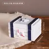 Caixa Pequena de Madeira Decorativa com Tema Oceânico, Caixas de Madeira de Praia Estilo Mediterrâneo, Adereços e Decorações Criativas para Mesa
