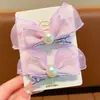 Pinza para el pelo con gran lazo rojo para niños, accesorio coreano para el lateral de la cabeza, pinza lateral para niña, pinza pequeña de princesa para bebé