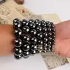 Atacado do Fabricante Pulseira de Terahertz Ímã Pulseira de Mão Pulseira de Pedra de Fígado Negro Colar de Pedra de Energia de Campo Magnético Pingente de Terahertz