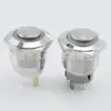 Anillo de Botón Metálico de 19 mm Luz de Encendido Interruptor Pulsador de Restablecimiento Automático Interruptor Impermeable de 12/16/19/22 mm