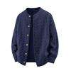 Chaqueta Suéter Nueva para Hombre Transfronteriza Marca de Moda Tendencia Cardigan Tejido de Un Botón Estilo Unisex para Pareja Suéter Tejido para Hombres