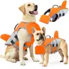Nuevo Chaleco Salvavidas para Perro Tiburón Chaleco de Gran Flotabilidad Ropa de Natación para Perros Medianos y Grandes Golden Retriever Border Collie