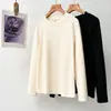 Special2026 Ropa para Mujer Tallas Grandes Nueva Moda Otoño/Invierno Camisa Básica Jacquard Rayado de Manga Larga para Damas Tallas Grandes 0831