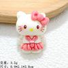8 lindos accesorios de resina de gato brillantes, pegamento en crema, bricolaje, carcasa de teléfono móvil, diadema, accesorios para el cabello, taza de agua, hebilla de zapato, venta al por mayor