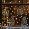 Festival de Navidad Estilo Múltiple Casas de Navidad Pueblo Pegatinas para Ventanas Vidrio de Escaparates Puertas de Cristal Decoración para el Hogar Pegatinas Electrostáticas para Vidrio