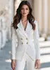 2026 Nova Moda Europeia e Americana Slim Fit Profissional Elegante Blazer Dupla Face Color Block Risca Terno Pequeno para Mulheres