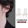 Pendientes de Aro de Plata de Ley S999 con Forma de Flor de Fritilaria para Mujer, Estilo Dulce Elegante de Gama Alta, Pendientes con Borlas, Pendientes de Lujo Ligero de Moda