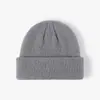 Gorro Hombres Mujeres Dobladillo Tejido Grueso Unisex Gorro de Invierno Gorro Calavera para Clima Frío