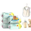 Pacote Pequeno Portátil de Lenços Umedecidos para Limpeza de Mãos e Boca de Bebê, Especial para Recém-Nascidos, Crianças e Estudantes, Pacote Pequeno de Lenços Umedecidos Capivara