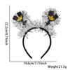 2027 Diadema de Feliz Año Nuevo Nochevieja Fiesta Temática Negra y Dorada Accesorios Coloridos para el Cabello Diadema Estrella Copa de Vino Diadema con Letra