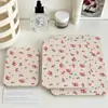 Espelho Dobrável Pequeno Floral Vintage Estilo Ins Dormitório de Estudante Espelho de Maquiagem para Casa Espelho de Mesa para Maquiagem Espelho Portátil