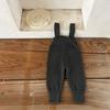 Mono de algodón estilo coreano para bebé niño y niña con cinturón de lana, mono para recién nacido, cálido, pantalones de PP para otoño/invierno