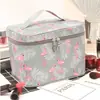 Nueva Bolsa de Cosméticos Portátil ins para Mujer de Lona para Viaje Linda Portátil Multifuncional Bolsa de Almacenamiento de Cosméticos