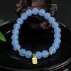 Pulsera de Jade Malayo Ai Yu Pulsera de Vidrio Azul Joyería Estilo Chino Nuevo Suministro Mayorista para Transmisiones en Vivo S4062211