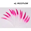 5 pulgadas color degradado dos colores objetivo de gota de agua pluma de pavo pluma de flecha pluma real color teñido a medias accesorios para arco y flecha DIY
