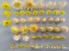 Conjunto de 50 Peças de Flores Artificiais Kit de Materiais para DIY, Flores para Penteado, Flores de Seda, Flores Artificiais, Acessórios de Cabelo Artesanais Estilo Tradicional, Acessórios para Roupas, Flores