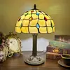 Abajur de Mesa Tiffany com Vitral, Estilo Barroco, Adequado para Estudo, Decoração de Bar e Iluminação Ambiente de Quarto Aconchegante