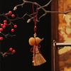 Año Nuevo y Festival de Primavera Calabaza Natural Moneda de los Cinco Emperadores Colgante Pequeño Año del Caballo Bolsita del Festival de Primavera Adorno Decoración de Escena de Año Nuevo para Estrenar