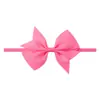 Nueva diadema de lazo para niños transfronteriza, accesorio para el cabello de color sólido, lindo y muy elástico accesorio para el cabello de vacaciones para bebés 5688