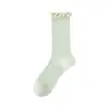 Calcetines de Seda al por Mayor Acheng para Mujer, Sin Costuras, Estilo Delgado de Verano, Malla Transpirable de Caña Media Estilo Ballet, Calcetines Arrugados