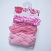 Diadema para Bebé Transfronteriza Juego de Tres Piezas Lazo Estampado Diadema para Bebé Lindo Elástico Set de Adornos para la Cabeza para Niñas