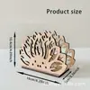 Servilletero de madera estilo nórdico con diseño creativo hueco, estante de almacenamiento de servilletas para mesa de cocina, adecuado para decoración del hogar y cafetería