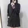 Cardigã Tricotado Uniforme JK Japonês Estilo Academia Suéter Escolar Doce Versátil Manga Longa Casaco Externo Colete Outono e Inverno Novo Estilo