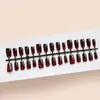 Rojo Cereza Ojo de Gato Textura de Alta Gama Elegante Estilo Girly Estilo Hermana Mayor Blanqueamiento Manicura Estilo Corto 30-t Manicura Usable
