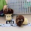 Jelycat Estilo Ajo Verdura Peluche Pan Colgante Llavero Muñeca Linda