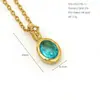 Collar de Acero Inoxidable 316 con Pedrería de Lujo Ligero Estilo Francés Europeo y Americano, Cadena de Clavícula de Moda y Elegante de 14K para Mujer, Venta al por Mayor