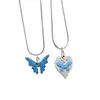 Jun eucalipto cross-border comércio exterior original y2k moda azul borboleta original colar personalidade cool simples joia