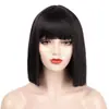 Exportación Transfronteriza Peluca de Animación Europea y Americana Cos Cabello Largo Recto Falso con Flequillo Peinado de Longitud Media Set de Cabello Falso Colorido