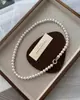Collar de Perlas de Swarovski Estilo Hepburn Cadena Versátil para la Clavícula Cadena Blanca Australiana Lujo Discreto Suéter para Mujer Estilo Artístico Vintage