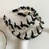 Diadema de Perlas de Lujo para Mujer 2026 Nuevo Estilo Diadema de Corona Alta de Lujo Ligero con Dientes para Lavarse la Cara Accesorio para el Cabello