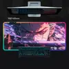 Venta Directa de Fábrica Alfombrilla de Ratón Luminosa de Una Pieza de Color RGB de Zoro Estilo Gaming Alfombrilla Grande para Teclado Alfombrilla Antideslizante para Escritorio