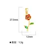 Pendente de colar DIY de várias camadas e acessórios com zircônia banhado a ouro 18K, estrela de oito pontas irregular