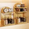 Artefacto de Almacenamiento de Bolsos Puerta de Entrada del Hogar Escritorio Múltiples Capas Cuero Bolso Bolso de Mano Estante de Exhibición Estante de Exhibición de Bolsos