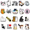 Charms para Sapatos Série Gato de Desenho Animado Transfronteiriços, Acessórios de Sapato DIY de Animal de Estimação Fofos, Decorações de Sapato de Borracha Macia de PVC